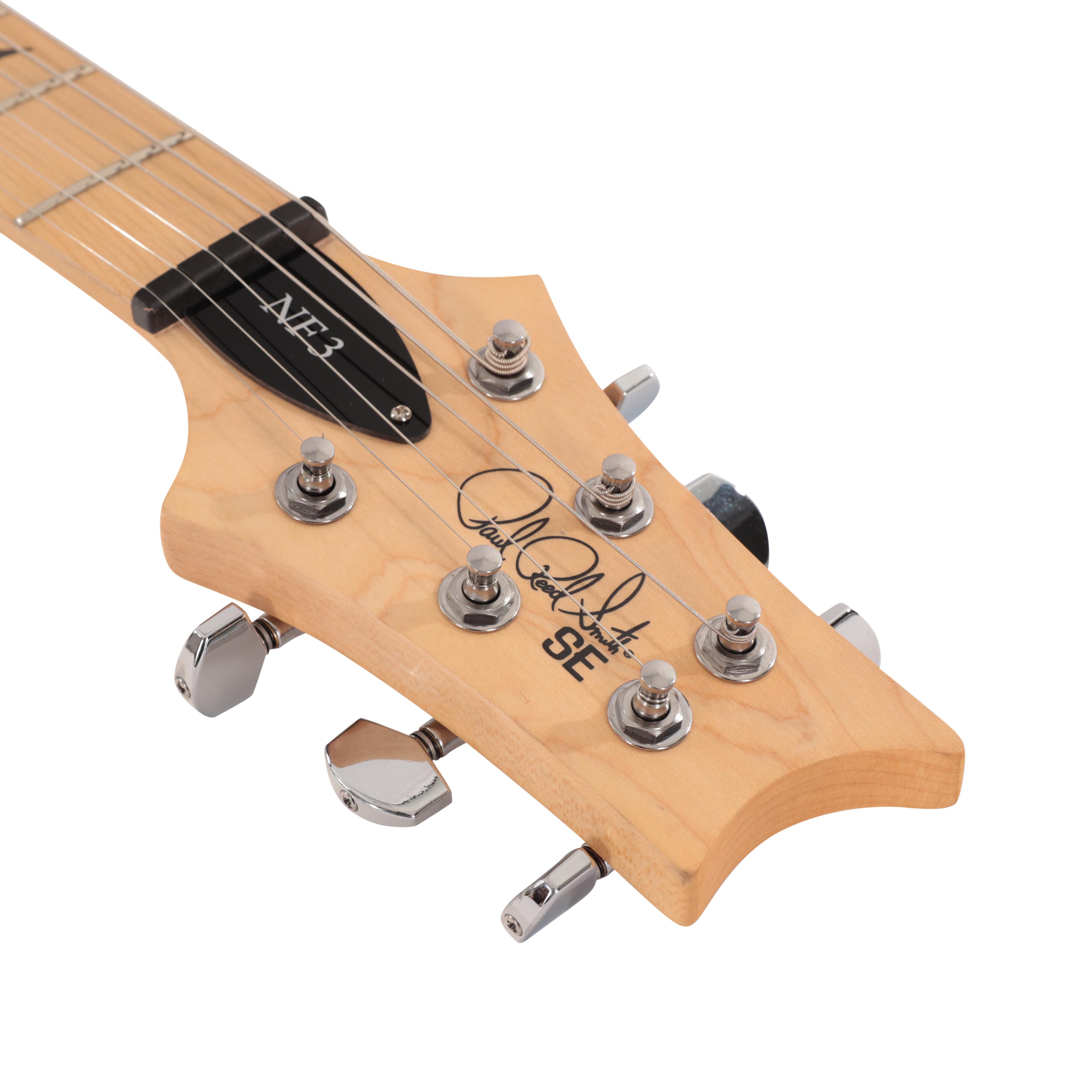 PRS SE NF3 Ice Blue Metallic Maple Fingerboard with gig bag